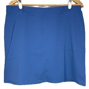 New Sport Haley Dauphine Golf Skirt Skort Size Large L Blue NWT Built In Liner
